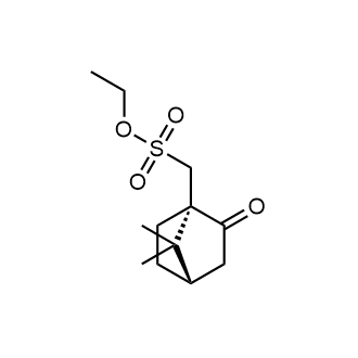 ((1S,4S)-7,7-二甲基-2-氧代二环[2.2.1]庚-1-基)甲磺酸乙酯结构式