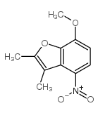 7-甲氧基-2,3-二甲基-4-硝基苯并呋喃结构式