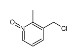 3-(chloromethyl)-2-methyl-1-oxidopyridin-1-ium结构式