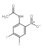 4,5-二氟-2-硝基乙酰苯胺结构式