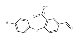 4-(4-溴苯基硫代)-3-硝基苯甲醛结构式