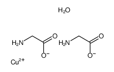 copper,2-aminoacetate,hydrate Structure