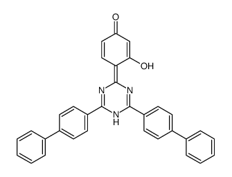 2-(2,4-二羟基苯基)-4,6-二(4-联苯基)-1,3,5-三嗪结构式
