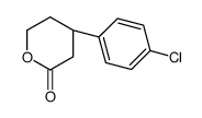 (4S)-4-(4-chlorophenyl)oxan-2-one结构式