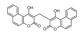 1-hydroxy-2-[(1-hydroxy-3-oxobenzo[f]chromen-2-yl)methyl]benzo[f]chromen-3-one结构式