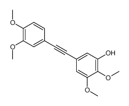 5-[2-(3,4-dimethoxyphenyl)ethynyl]-2,3-dimethoxyphenol结构式