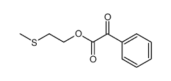 Oxo-phenyl-acetic acid 2-methylsulfanyl-ethyl ester Structure