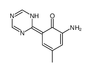 2-amino-4-methyl-6-(1H-1,3,5-triazin-2-ylidene)cyclohexa-2,4-dien-1-one Structure