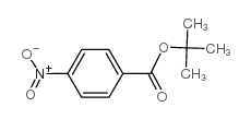 Benzoic acid, 4-nitro-,1,1-dimethylethyl ester Structure