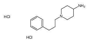 1-(3-phenylpropyl)piperidin-4-amine,dihydrochloride Structure