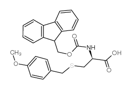 (S)-2-((((9H-Fluoren-9-yl)methoxy)carbonyl)amino)-3-((4-methoxybenzyl)thio)propanoic acid Structure