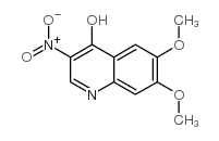 6,7-二甲氧基-4-羟基-3-硝基喹啉结构式