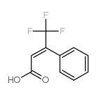 4,4,4-三氟-3-苯基-丁2-烯酸结构式
