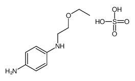 4-N-(2-ethoxyethyl)benzene-1,4-diamine,sulfuric acid Structure