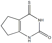 4-硫代-1,3,4,5,6,7-六氢-2H-环戊二烯并[D]嘧啶-2-酮结构式