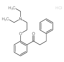 1-Propanone,1-[2-[2-(diethylamino)ethoxy]phenyl]-3-phenyl-, hydrochloride (9CI) Structure