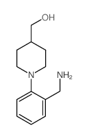 {1-[2-(氨基甲基)苯基]-4-哌啶基}甲醇结构式