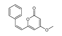 4-Methoxy-6-[(Z)-2-phenylvinyl]-2H-pyran-2-one结构式