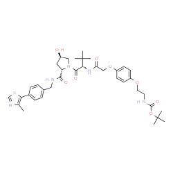 (S,R,S)-AHPC-O-Ph-PEG1-NH-Boc结构式