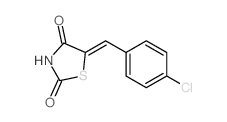2,4-Thiazolidinedione,5-[(4-chlorophenyl)methylene]-结构式