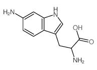 L-Tryptophan, 6-amino- Structure