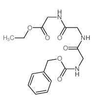 Glycine,N-[N-[N-[(phenylmethoxy)carbonyl]glycyl]glycyl]-, ethyl ester (9CI) Structure