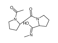 (2S)-1-[(2S)-1-acetylpyrrolidine-2-carbonyl]-N-methylpyrrolidine-2-carboxamide结构式