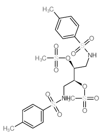 p-Toluenesulfonamide,N,N'-(2,3-dihydroxytetramethylene)bis-, dimethanesulfonate (ester), (S,S)-(+)-(8CI) Structure