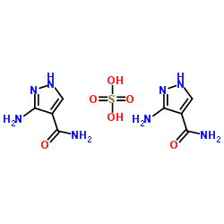 3-氨基-4-甲酰胺基吡唑半硫酸盐结构式