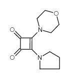 3-吗啉-4-四氢-1H-吡咯-1-环丁烯-1,2-二酮结构式