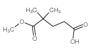 5-甲氧基-4,4-二甲基-5-氧代戊酸结构式