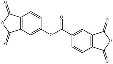 (4-邻苯二甲酸酐)甲酰氧基-4-邻苯二甲酸酯结构式