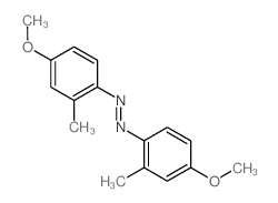 Diazene,bis(4-methoxy-2-methylphenyl)- (9CI) Structure