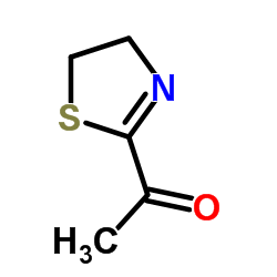 2-乙酰基-2-噻唑啉结构式