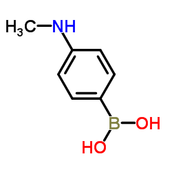 4-(甲基氨基)苯基硼酸结构式