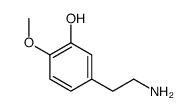5-(2-氨基乙基)-2-甲氧基苯酚结构式