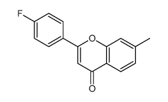 2-(4-fluorophenyl)-7-methylchromen-4-one结构式