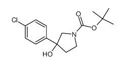 1-BOC-3-(4-CHLOROPHENYL)-3-HYDROXYPYRROLIDINE Structure