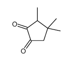 3,4,4-trimethyl cyclopentane-1,2-dione Structure
