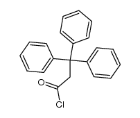 3,3,3-triphenyl propionyl chloride Structure