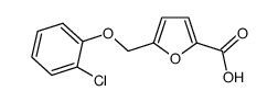 5-(2-氯-苯氧基甲基)-呋喃-2-羧酸结构式