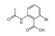 2-acetamido-6-bromobenzoic acid Structure