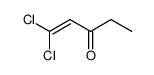 1,1-dichloropent-1-en-3-one结构式