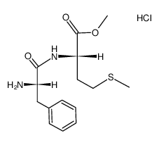 hydrochloride of methyl ester of L-phenylalanyl-L-methionine结构式