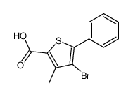 4-bromo-3-methyl-5-phenyl-thiophene-2-carboxylic acid结构式