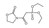 3-(2-diethoxyphosphorylacetyl)-1,3-oxazolidin-2-one Structure