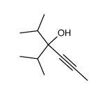 3-isopropyl-2-methyl-hex-4-yn-3-ol结构式