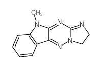 10-methyl-2,10-dihydro-3H-imidazo[1',2':2,3][1,2,4]triazino[5,6-b]indole结构式