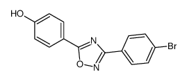 4-[3-(4-Bromophenyl)-1,2,4-oxadiazol-5-yl]phenol结构式