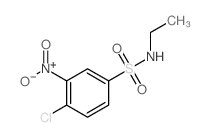 4-chloro-N-ethyl-3-nitro-benzenesulfonamide结构式